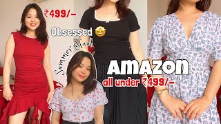 Amazon Summer Haul🤩 long skirt dress tops amp more🛍️ I am Obsessed🥰 Womens Day special haul💌 [upl. by Wat]