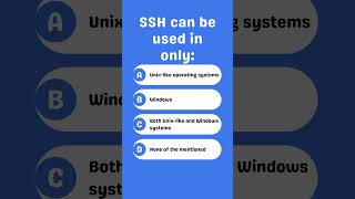 SSH can be used in only [upl. by Halet]