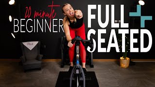 20 Minute FULL SEATED Beginner Indoor Cycling Workout [upl. by Adar]