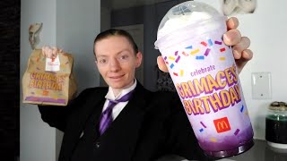 McDonalds NEW Grimace Birthday Meal Review [upl. by Daniala639]