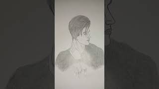 How to draw a Romantic boy face easyAttitude Boy pencil sketchtutorialshortshorts [upl. by Saixela285]