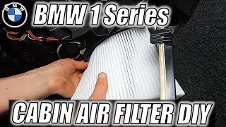 Cabin Air Filter Replacement  Pollen Filter DIY  BMW 1 series F20 [upl. by Adnovad]