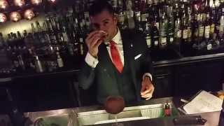 Agostino Perrone demonstrates making Lucano Signature Cocktails at Lucano Dinner 10 Corso Como [upl. by Gavrielle]