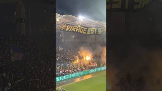 1FC Saarbrücken  Borussia Mönchengladbach  PYRO nach SPIELABSAGE der Saarbrücken Ultras070224 [upl. by Anileva632]