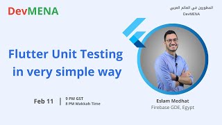 Flutter Unit Testing in very simple way  اسلام مدحت [upl. by Assennej]