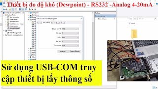 Sử dụng cáp USBCOM hoặc EthernetRS232 truy suất dữ liệu của thiết bị đo lường hỗ trợ RS232 [upl. by Brest]