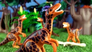 Velociraptor Song  Dinosaur Songs for kids  Playmobil Velociraptors  Watch out for Raptors [upl. by Hervey]