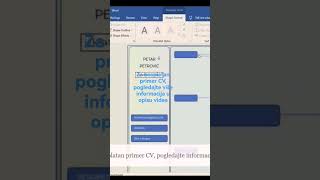 Kako napraviti CV Besplatan CV obrazac  kreiranje CV obrasca u Wordu [upl. by Lower621]