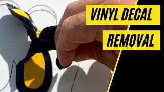 How I Removed Vinyl Decals From My Van Different Methods Tested [upl. by Alben]