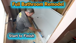 Remodel a Bathroom  Start to Finish  PLAN LEARN BUILD [upl. by Nylessej]