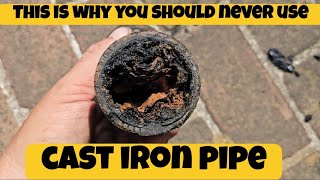 This is why you shouldnt use cast iron plumbing [upl. by Yancey250]