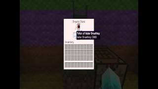 How to make Potion of water breathing 17 Minecraft [upl. by Eelrahs]