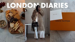 A gift from Louis Vuitton  cheeseboard night with friends  new makeup haul  LONDON VLOG [upl. by Jacoba272]