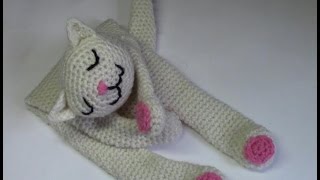 Haken  tutorial 42 slappe knuffelkat [upl. by Edra]