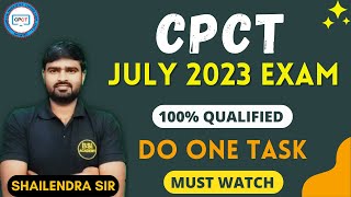 Only One Task to Qualify CPCT Exam  CPCT July 2023 Exam [upl. by Ecinaj669]