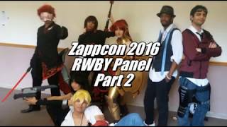 RWBY vs Zappcon 2016 AskACharacter Panel Part 2 [upl. by Eddana]