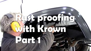 Rustproofing with Krown part 1 Prep work [upl. by Ainocal]