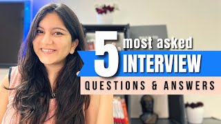 5 Most Common Interview Questions and Answers for any Interview  Interview Tips [upl. by Noble]