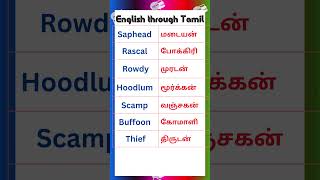 26 Vocabulary for Spoken English in Tamil vocabularyintamil spokenenglishintamil [upl. by Etteroma]