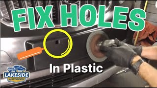 How to Fix a Hole in a Plastic Bumper  Fast Easy Durable [upl. by Rodriguez]