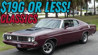 Classic Cars for Sale The Affordable Classic Car Prices are 19900 or Less  All are Drivable [upl. by Mossman]