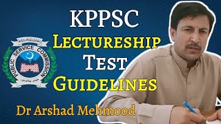 KPPSC Lectureship Test PreparationChemistry Lectureship GuidelinesDr Arshad Mehmood Khan [upl. by Eicul]