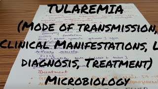 TULAREMIA Microbiology Miscellaneous zoonotic infections [upl. by Dex825]