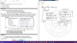 Algorithmique  Révision devoir de synthèse bacscientifique [upl. by Saval]