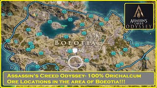 Assassins Creed Odyssey  100 Locations of Ore in Boeotia [upl. by Kelam]