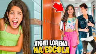 FILMEI LORENA ESCONDIDO NA ESCOLA E OLHA O QUE EU DESCOBRI Será que a letra é dele [upl. by Cirederf]