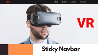 How To Design A Sticky Navbar With Scroll Animation Using HTML CSS amp JavaScript [upl. by Airotna]