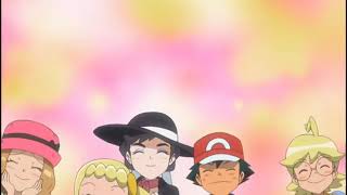 Pokemon XY Ash Diantha And His Friends Shared The One Cake Piece [upl. by Aremaj524]