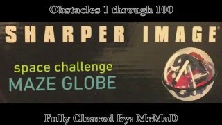 Sharper Image  quotSpace Challenge Maze Globequot  All 100 Obstacles Cleared [upl. by Hijoung]