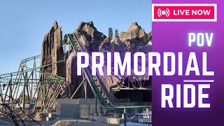 Lagoons newest roller coaster Primordial POV [upl. by Lletnwahs]