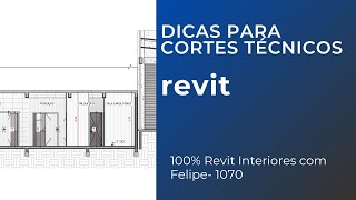 100 Revit na área de interiores com Felipe  1070  DICAS PARA CORTES TÉCNICOS [upl. by Koball951]