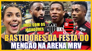 INVADI O CAMPO E FALEI COM OS JOGADORES BASTIDORES COMPLETO DA FESTA DO FLAMENGO NA ARENA MRV [upl. by Ontine]