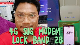 Modem wifi SIG 4g lock band 28  part 1 [upl. by Joline]