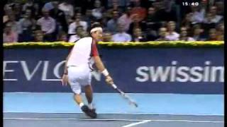 Novak Djokovic vs Kei Nishikori  BASEL 2011 Best 2 Points [upl. by Greenes555]