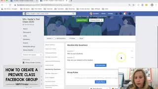 How to Create a Class Facebook Group [upl. by Etna]