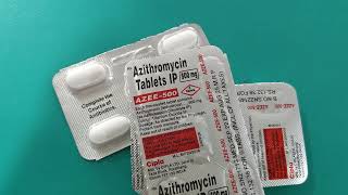 Azithromycin Tablets IP 500mg hindi  Azee 500 Tablet Uses [upl. by Hudis715]