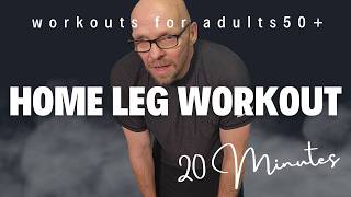 Easy 10Minute Leg Workout for Beginners Over 50  LowImpact Dumbbells Optional [upl. by Anayek]