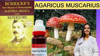 Agaricus homeopathic mother tincture boerickes materia medica [upl. by Nileuqcaj]