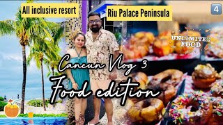 Savoring Buffet Bliss RIU Palace Peninsula Cancun  Desi Maple Diaries [upl. by Yeo675]