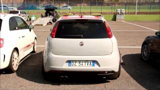 Grande Punto Abarth Supersprint exhaust sound [upl. by Attinahs]