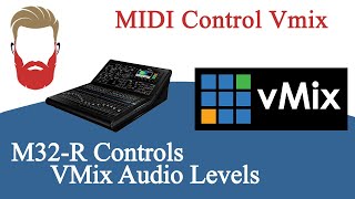 Control VMix audio levels with a M32R or other MidasBehringer 32 Consoles [upl. by Ilbert]