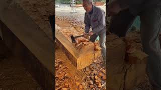 Knife chopping axe chiseling I just want to become the ideal shape diy shorts carpentry [upl. by Nreval310]