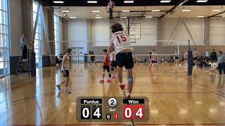 20240204 Wisconsin Volleyball A vs Purdue A [upl. by Augustine]