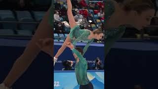 Figure skating Laura BARQUERO  Marco ZANDRON  Spain  Olympic final Beijing2022 shorts [upl. by Ynehpets]