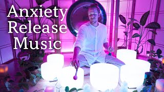 Release Anxiety amp Tension  Soft Crystal Singing Bowl Sound Bath  Meditation Music  Sleep Music [upl. by Pfeifer]