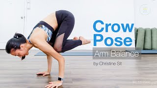 Crow Pose for Beginner  Preparation amp Entry  手平衡教學：新手必學  烏鴉式 準備及步驟 [upl. by Corella]